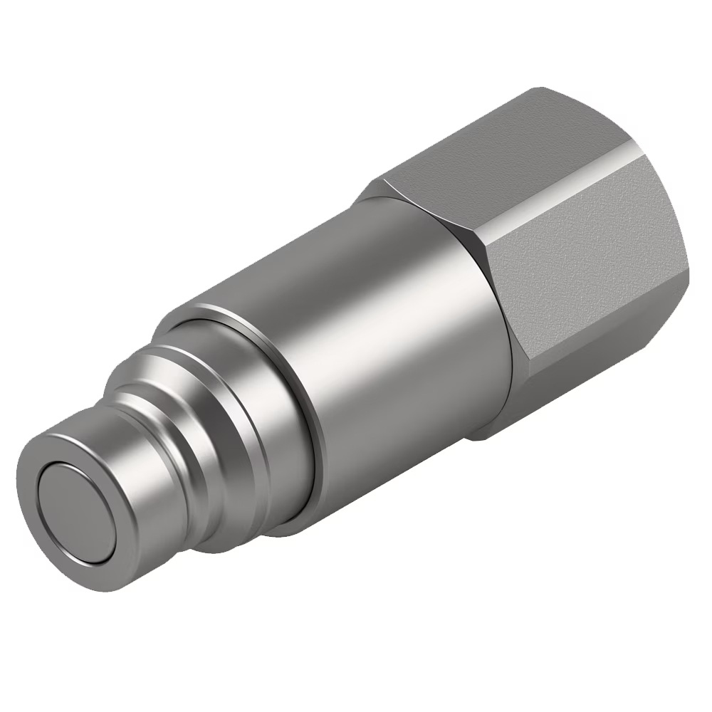 Embout mâle coupleur hydraulique raccordement femelle acier ISO 16028 type Push-Pull série FEC Parker