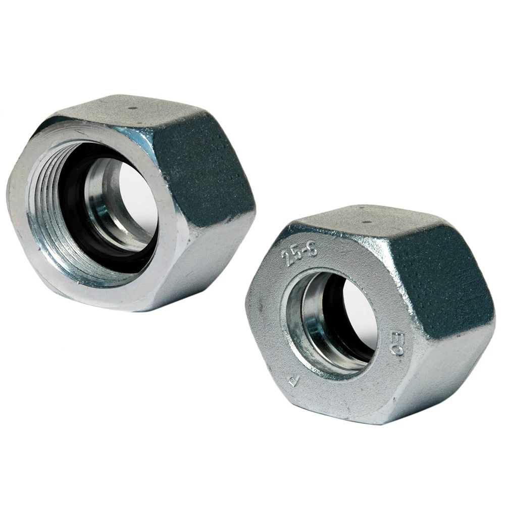  Ecrou de fonction EO-2 femelle DIN S x femelle métrique - Acier/inox série FM 