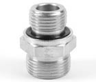 Union droit nu mâle DIN L x mâle BSPP joint ED - Inox série GE-R-ED Parker