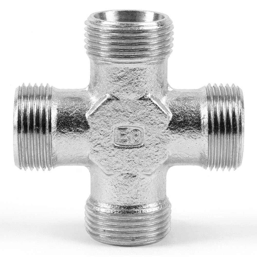 Croix égale nu x4 mâles DIN L - acier série K Parker
