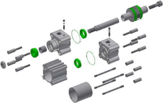 Kit d’étanchéité standard P1F Parker