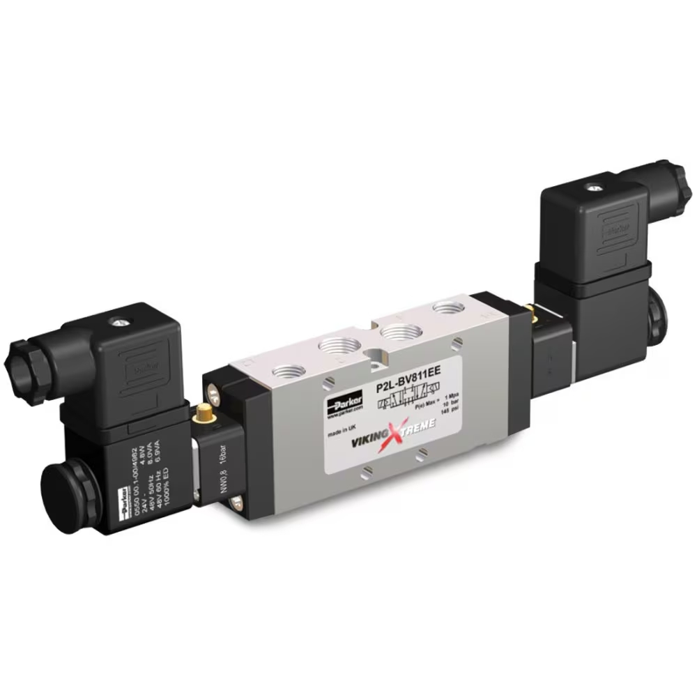 Distributeur en ligne Viking Xtreme à cde électropneumatique série P2LB