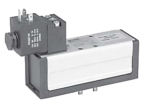 Distributeur 5/2 monostable électrique-ressort ISO 5599-1 série DX1-621-BL49 complet Parker