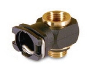 Banjo de raccordement pneumatique pour capteur à seuil mâle thermoplastique série PWS-B