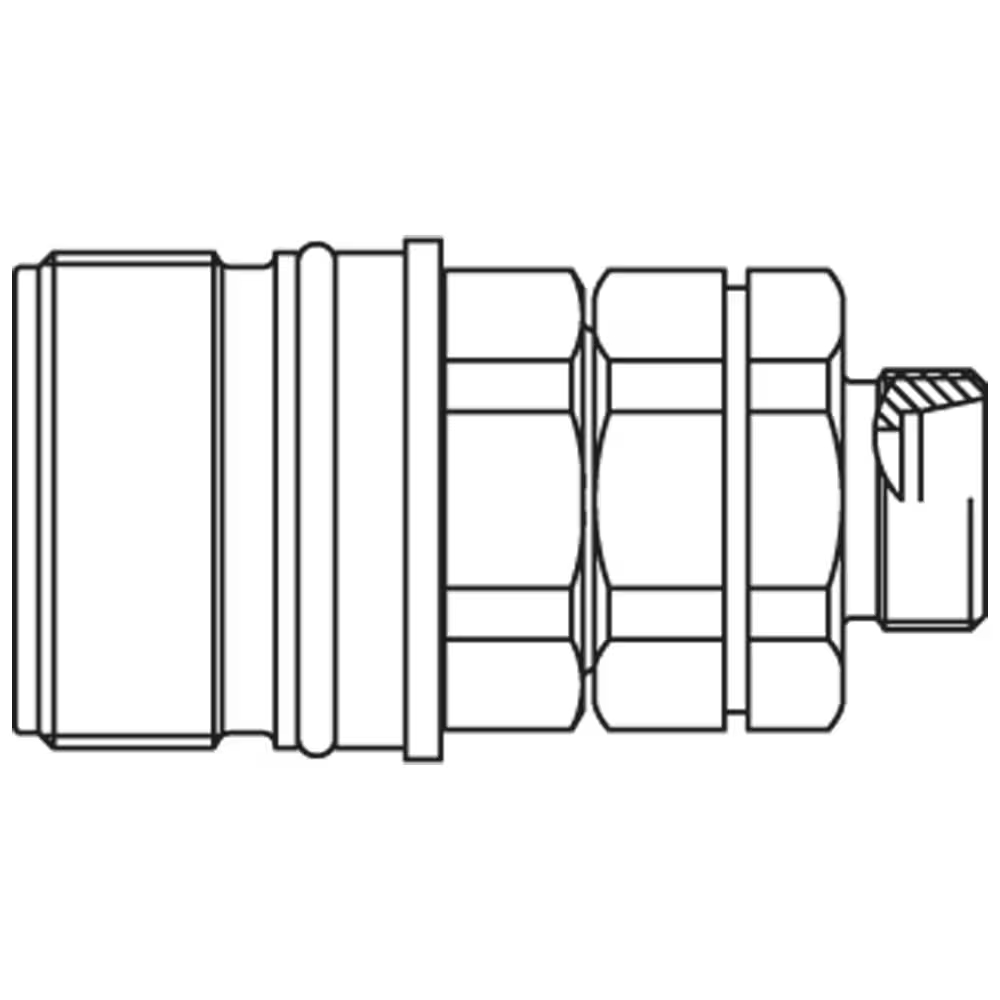 Coupleur hydraulique à visser joint NBR raccordement mâle acier- série QHPA