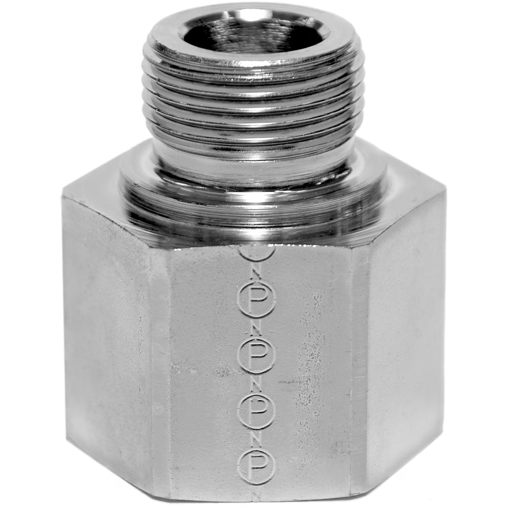 Réduction nue mâle BSPP vers femelle BSPP avec joint métallique acier série RI Parker