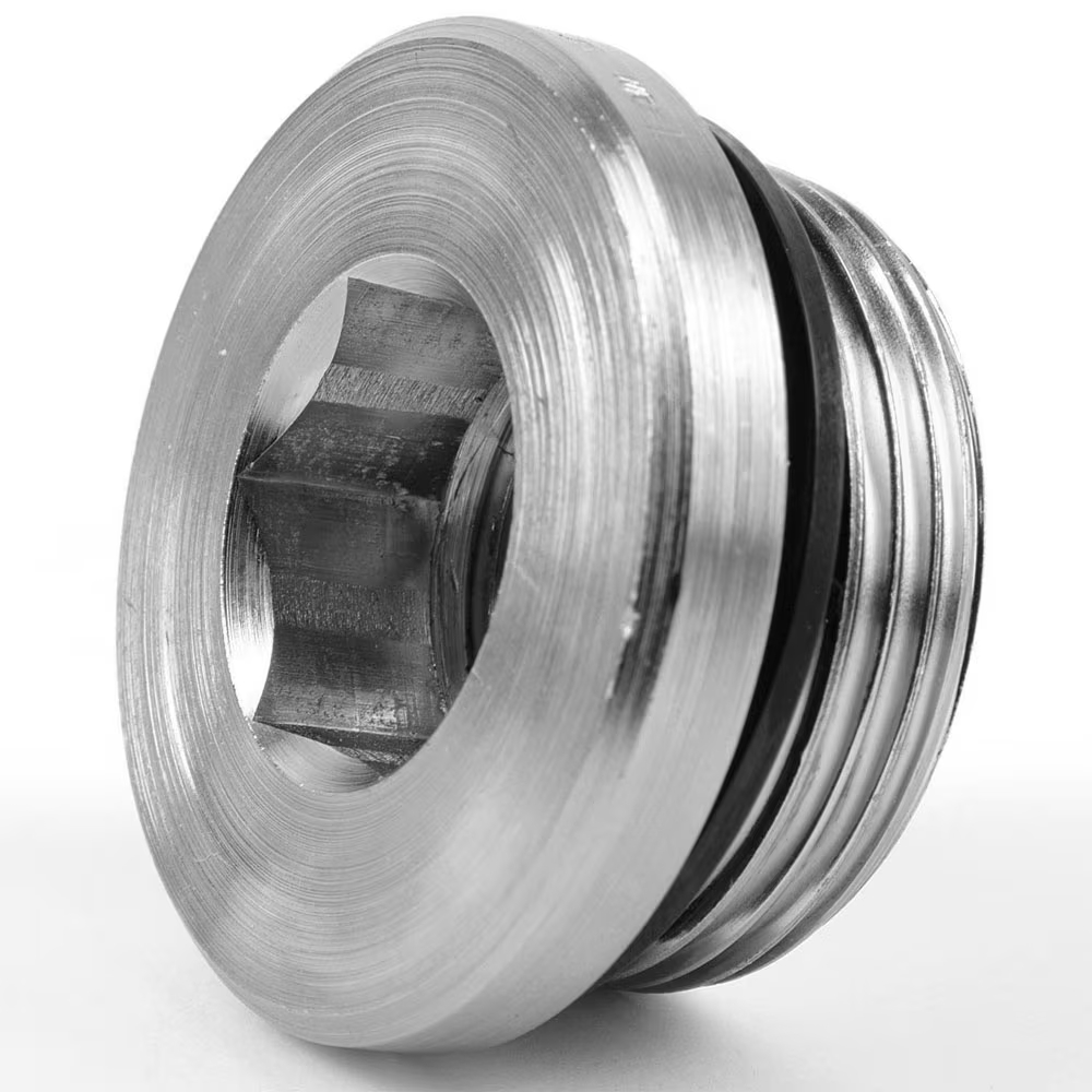 Bouchon mâle tête cylindrique 6 pans creux métrique avec joint ED acier série VSTI Parker