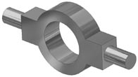 Tourillons sur flasques P1A Parker