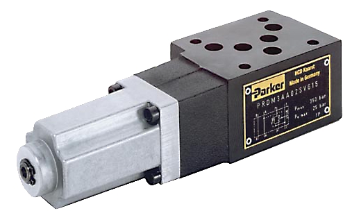 réducteur / limiteur de pression modulaire PARKER PRDM NG6 (TAILLE 3) et  NG10 (TAILLE 5)