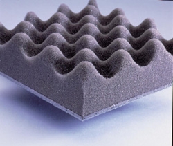 Mousse strasonic - absorbeur de bruit - paulstra - , épaisseur 22,5 mm (± 3  mm) - epdm