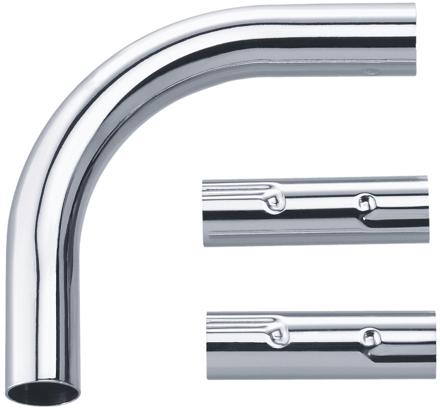 Coude et manchons pour porte-rideau en kit 90° 4719