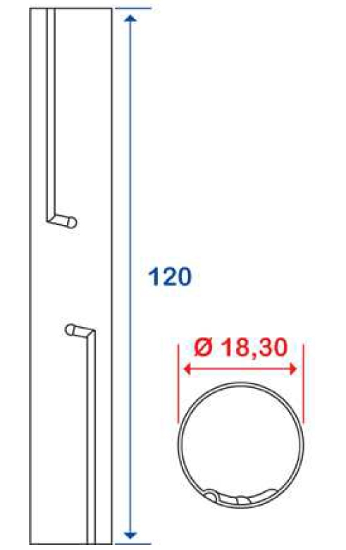 Manchon de rallonge pour porte-rideau 4843 Pellet