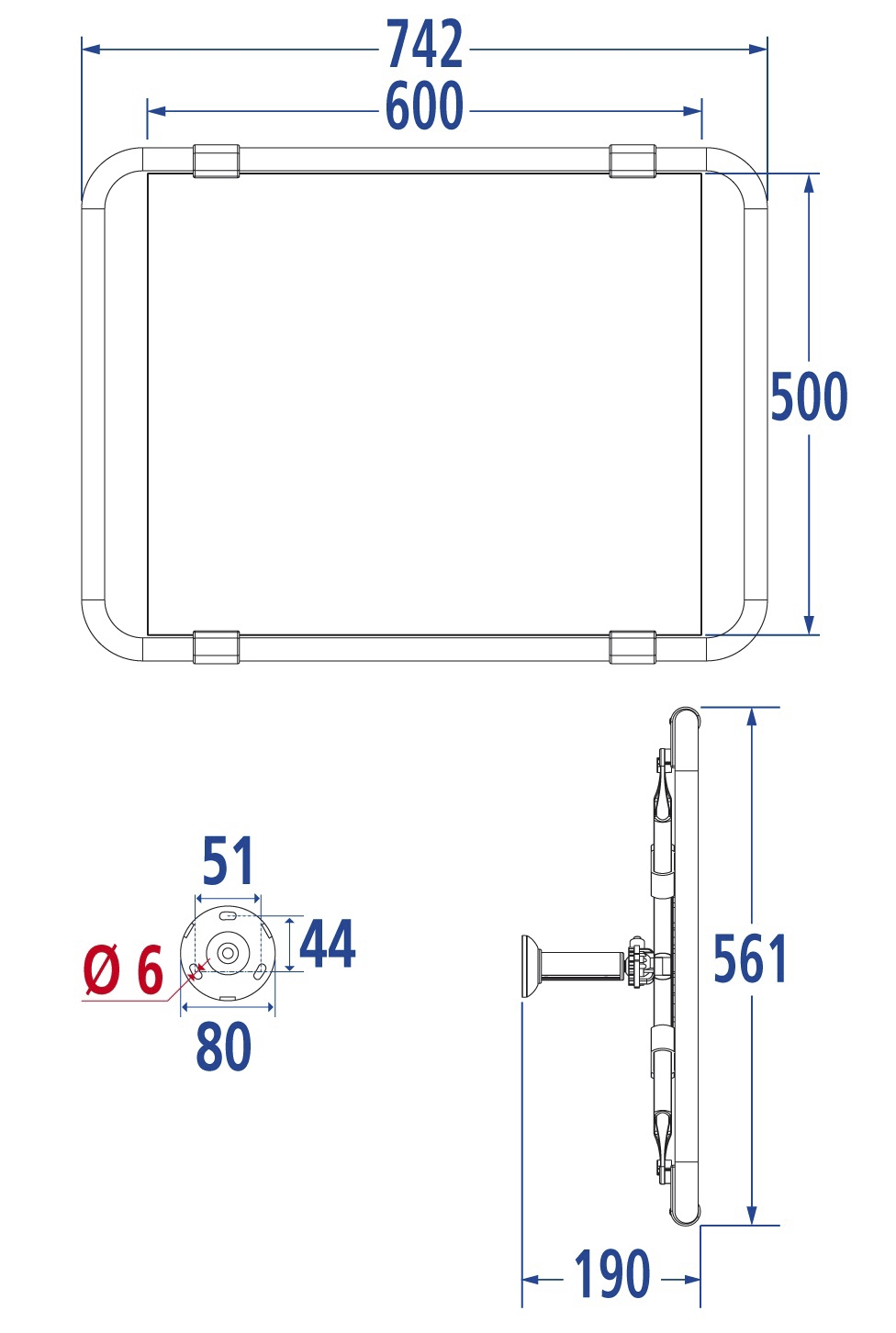 Miroir orientable 47601 Pellet