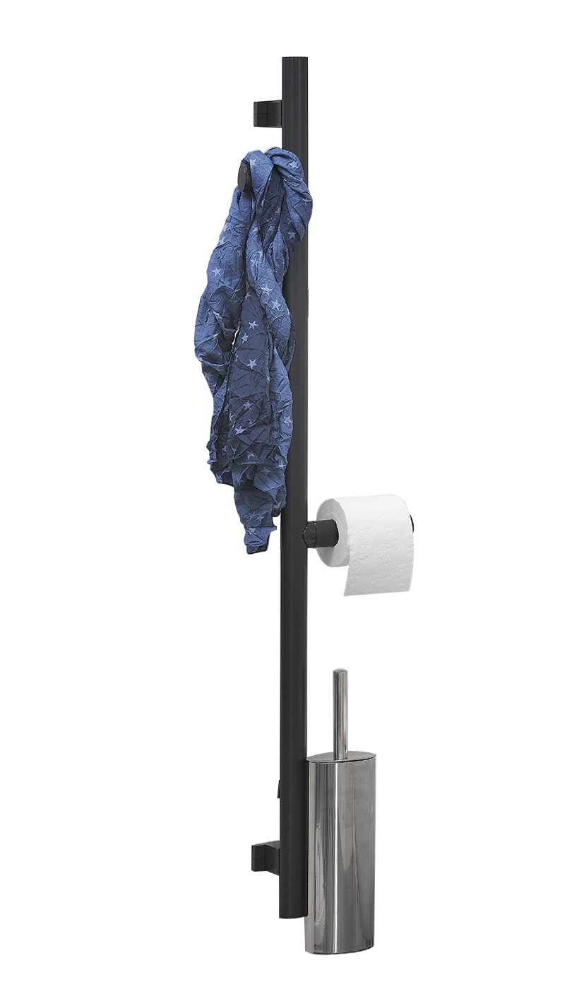 Barre d'appui PMR et de maintien multifonctions pour WC