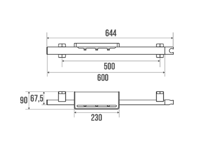 Barre d'appui multifonctions pour douche 48450 Pellet