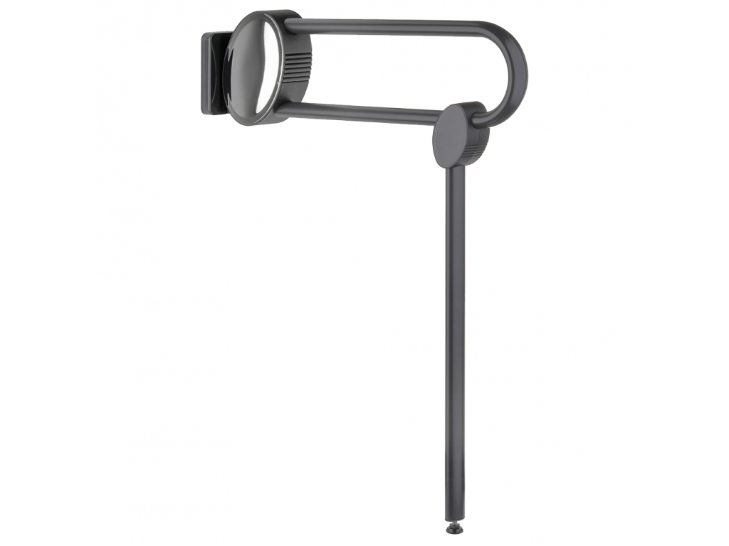 Barre d'appui relevable Arsis aluminium époxy anthracite - Avec béquille 48761 Pellet