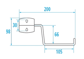 Distributeur de papier rouleau pour barre relevable 48820 Pellet