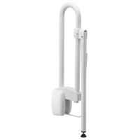 Barre d'appui relevable aluminium époxy blanc - Avec béquille 48859 Pellet