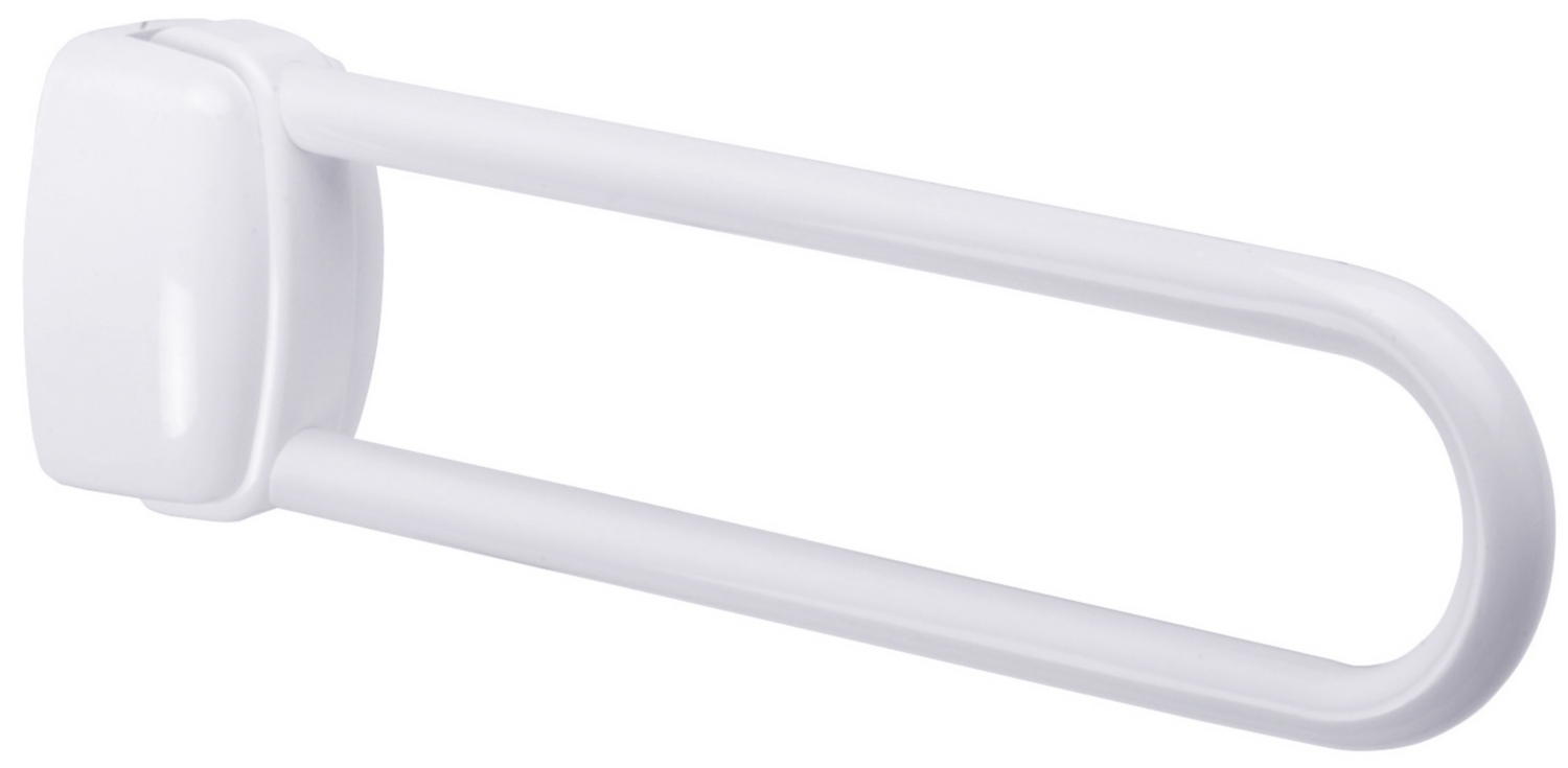 Barre d'appui PMR relevable inox époxy blanc Pellet