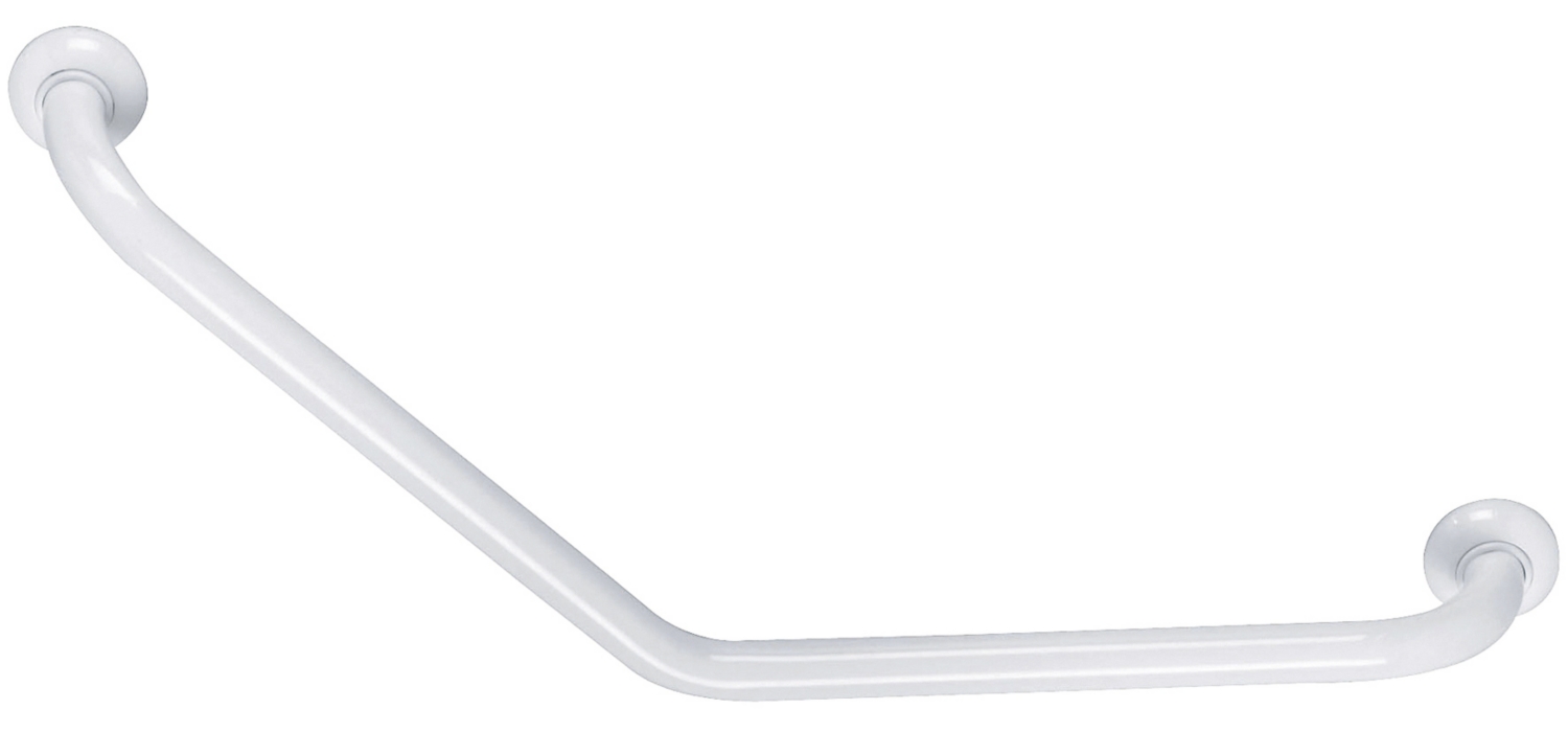 Barre d'appui coudée 135° diamètre 30 mm aluminium époxy