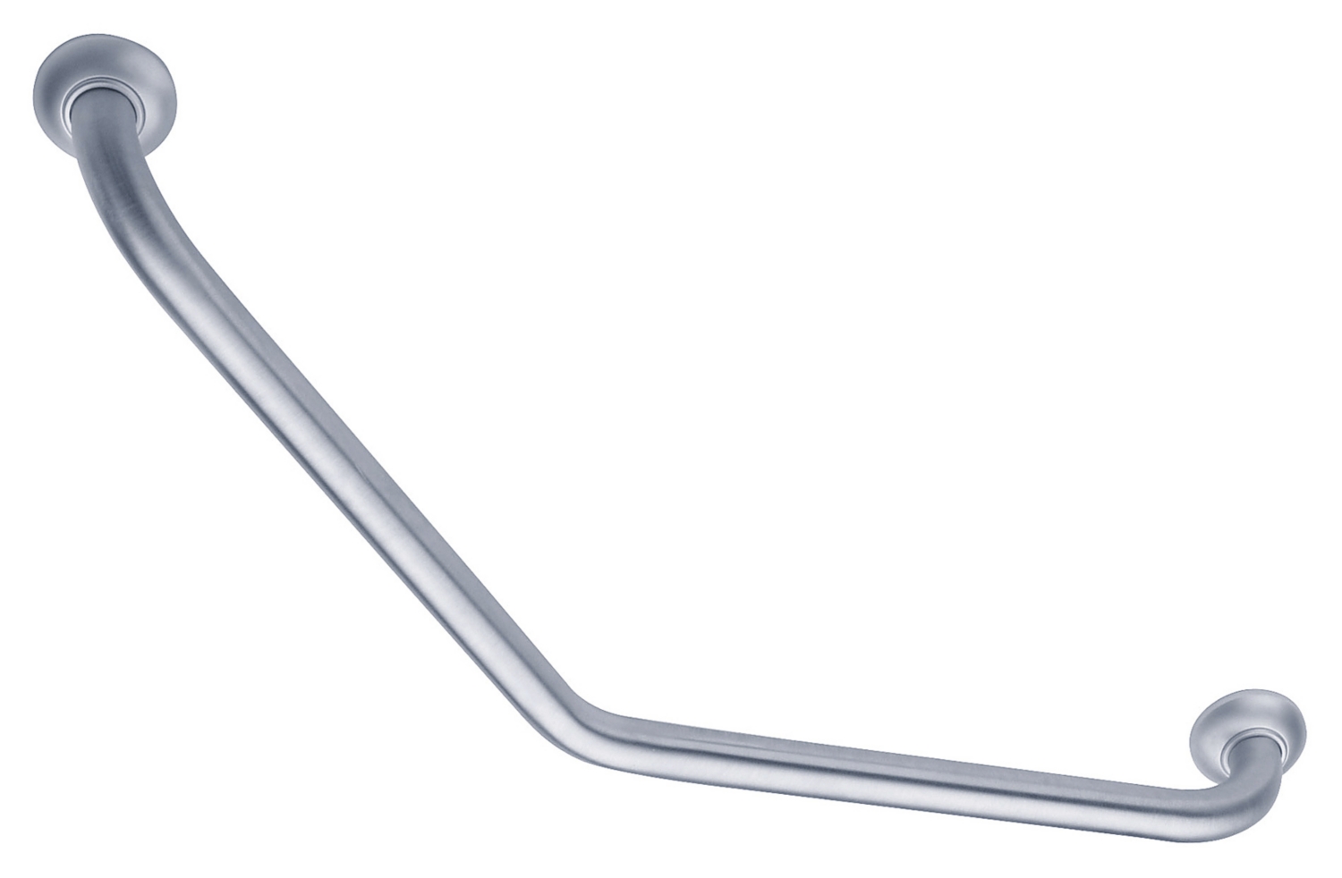 Barre d'appui PMR coudée 135° diamètre 30 mm inox brossé Pellet