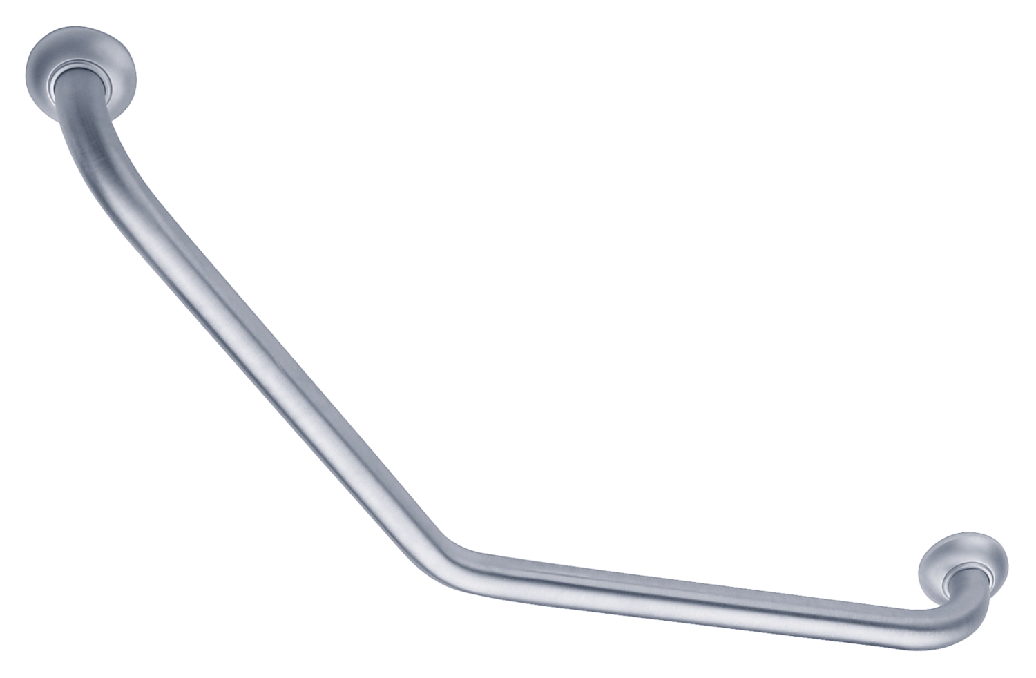 Barre d'appui coudée 135° Ø 30 mm inox brossé Pellet