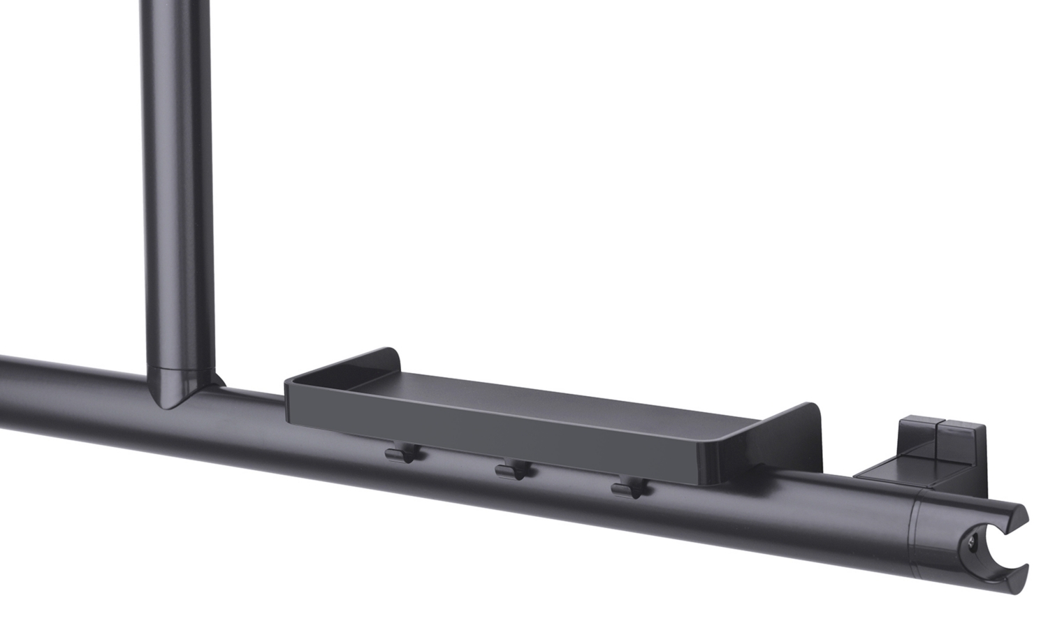 Barre de douche PMR Arsis en L ou T aluminium époxy gris anthracite 49721 Pellet