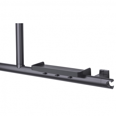 Barre de douche Arsis en L ou T aluminium époxy gris anthracite 49721 Pellet