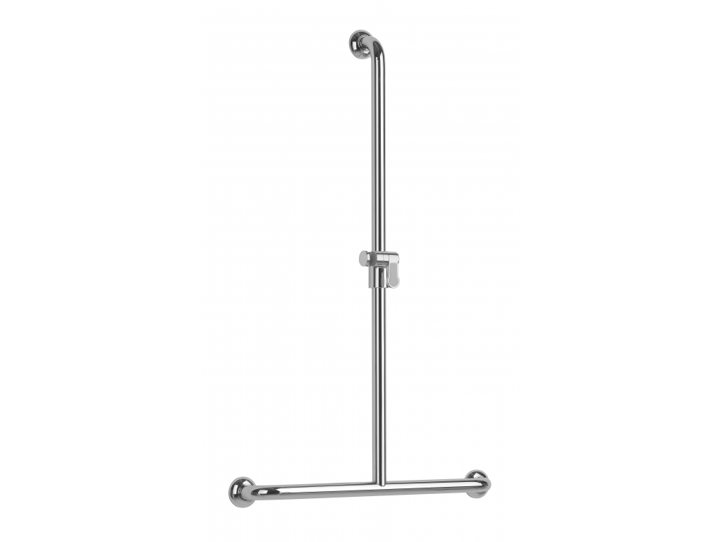 Barre de douche en T laiton chromé 381537 Pellet