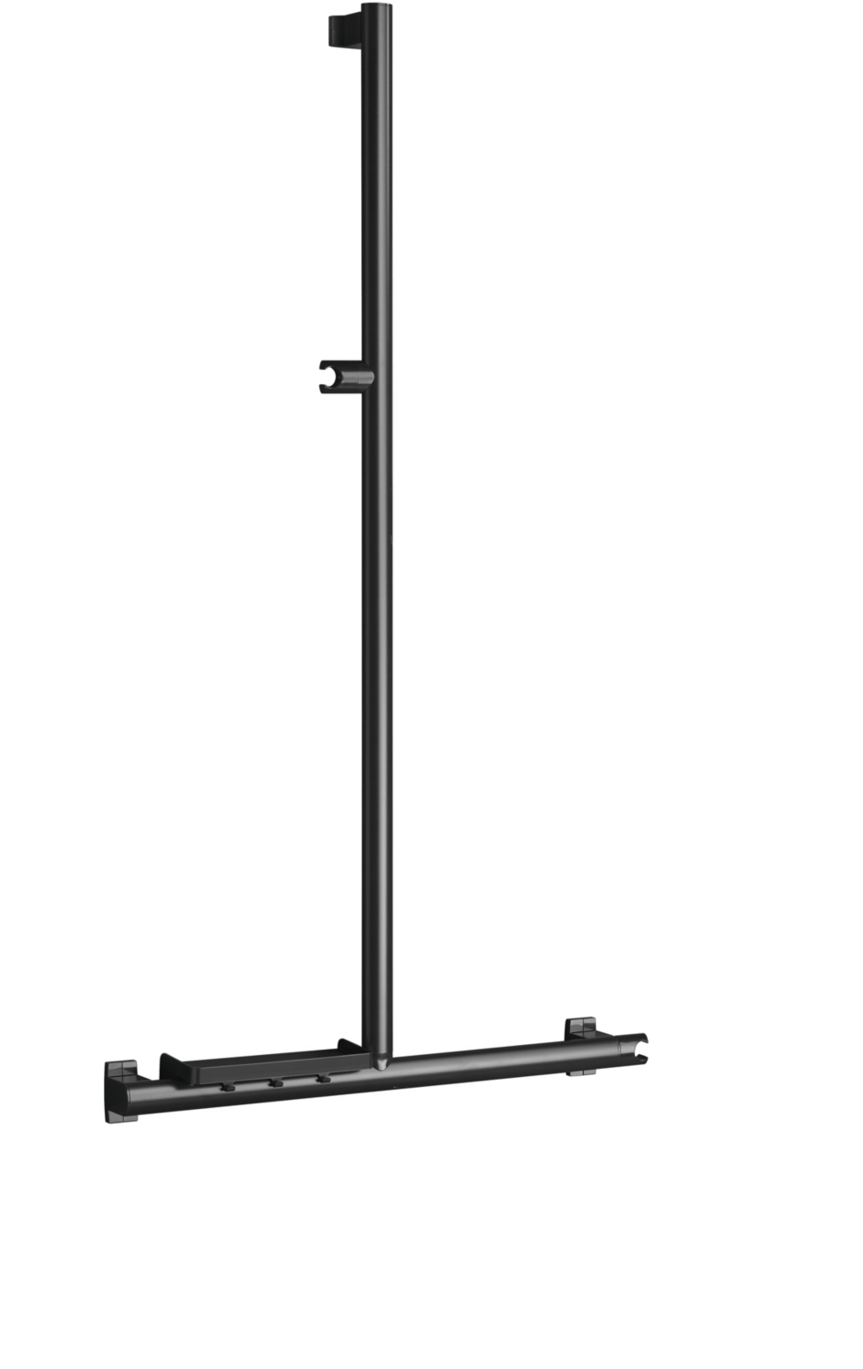 Barre de douche Arsis en L ou T aluminium époxy gris anthracite 49721 Pellet