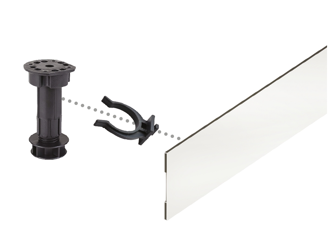 Kit de pose de tablier de douche