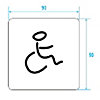 Figurine adhésive "Handicapés" 878123 Pellet