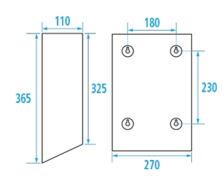 Distributeur d'essuie-mains pour papier plié - Acier 878093 Pellet