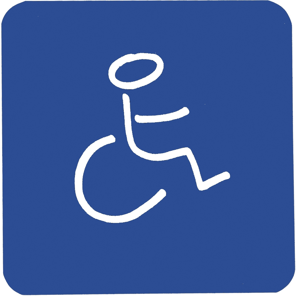 Figurine adhésive "Handicapés" 878123