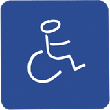  Figurine adhésive "Handicapés" 878123 