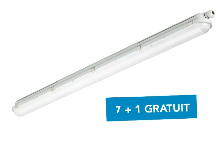 Lot 7 + 1 gratuit luminaires étanches CoreLine gen2 WT120C Philips