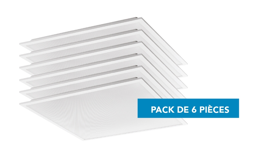 Dalle Eco UGR 19 600x600 30 W 4000 K prismatique Backlit BE LED