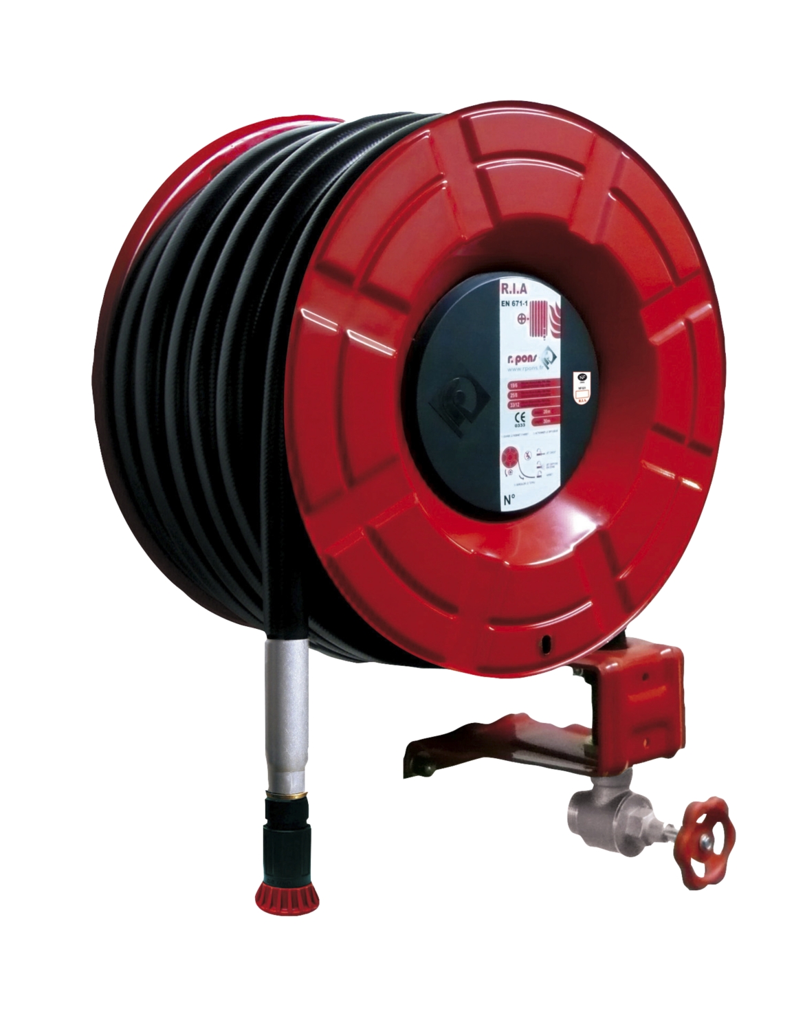 Robinet d'incendie armé EUR9-P acier R.Pons