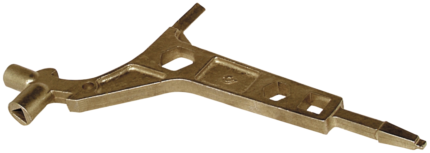 Clé Polypons bronze d'aluminium R.Pons