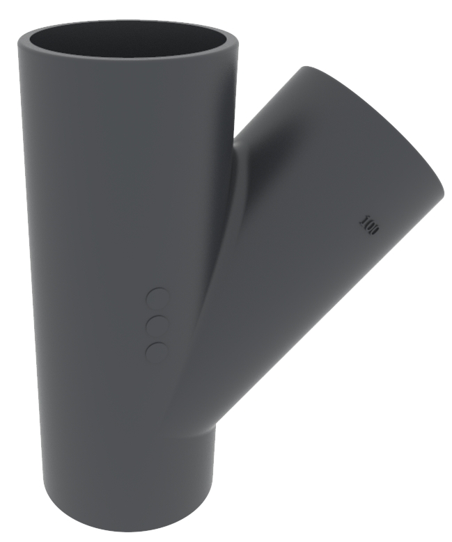  Culotte simple à 45° fonte SMU + 