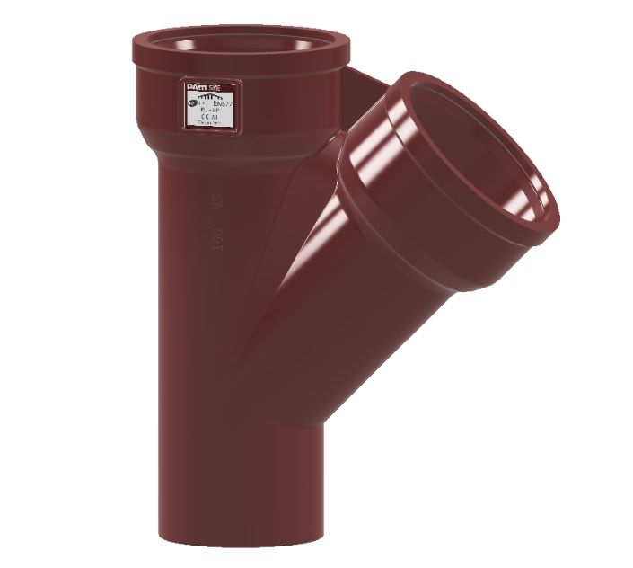 Culotte simple à 45° fonte SME PAM Saint-Gobain