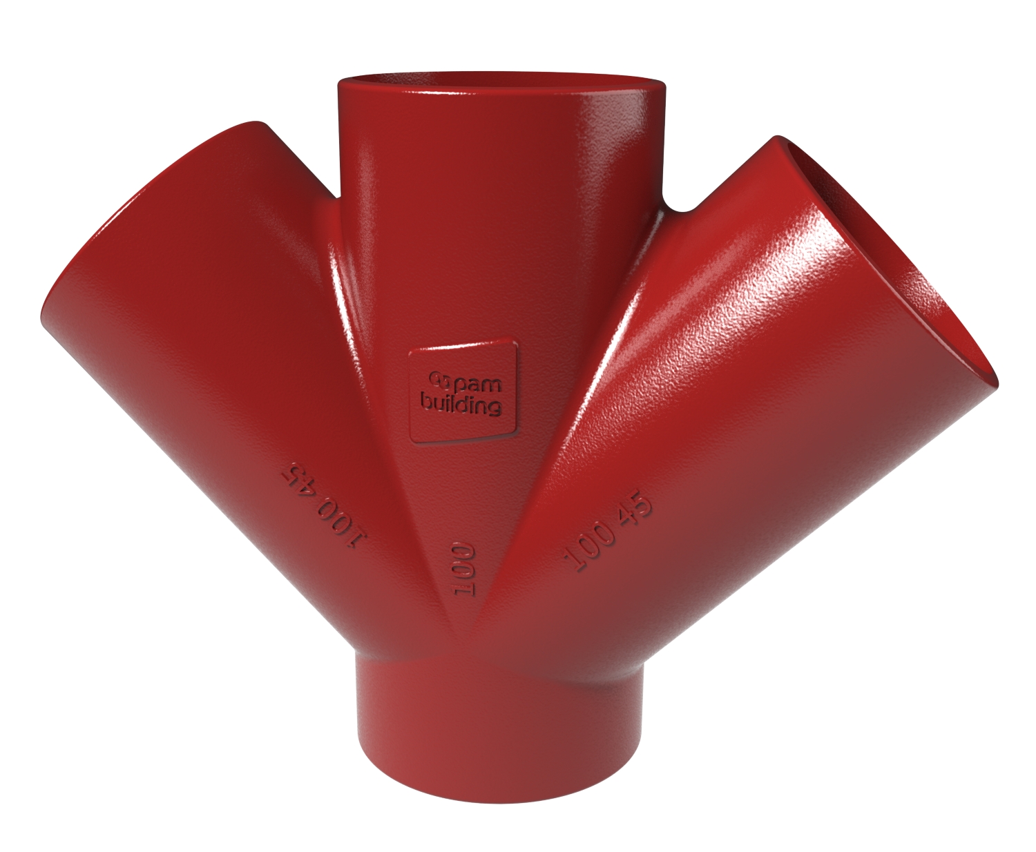 Culotte double à 45° fonte SMU Agilium PAM Saint-Gobain