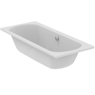 Baignoire Ulysse rectangulaire - A poser ou à encastrer - Vidage central Porcher