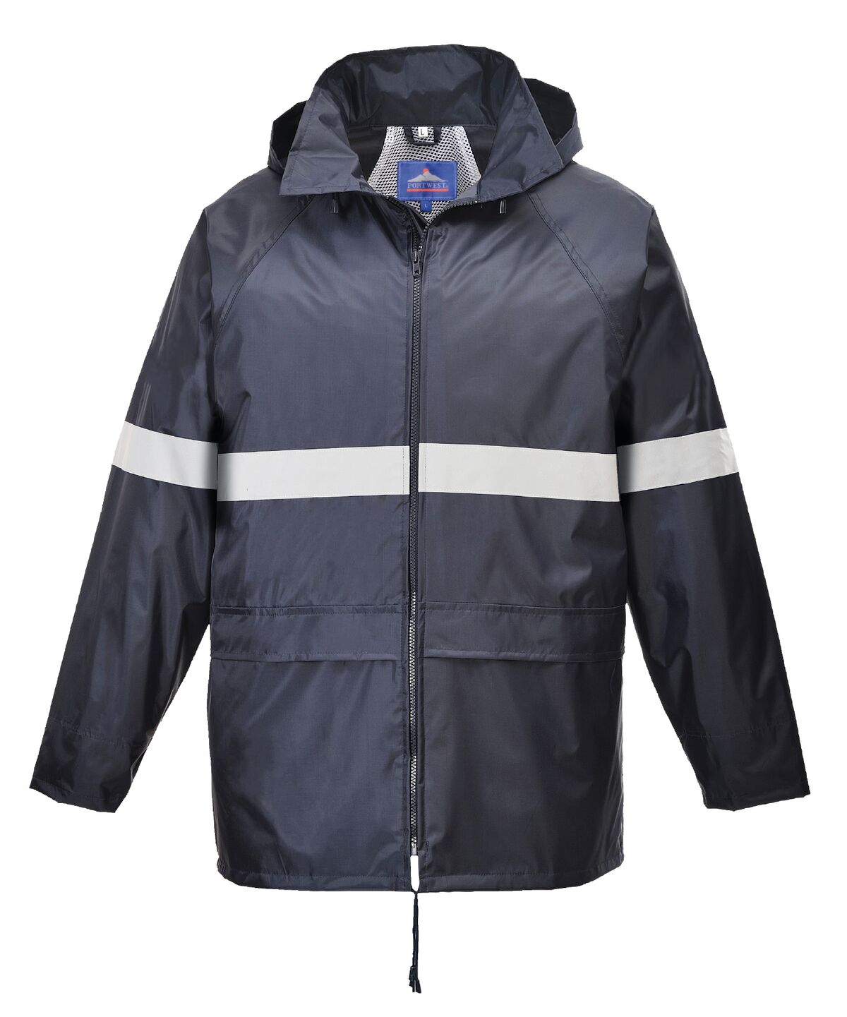 Veste de pluie imperméable et haute visibilité Portwest F440 Marine