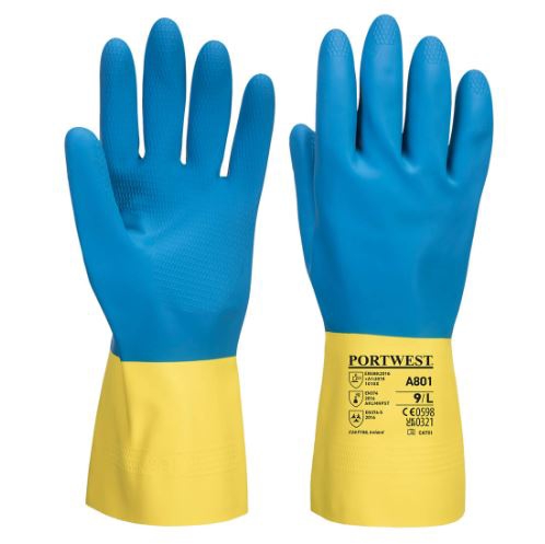 Gants de protection chimique A801 Portwest