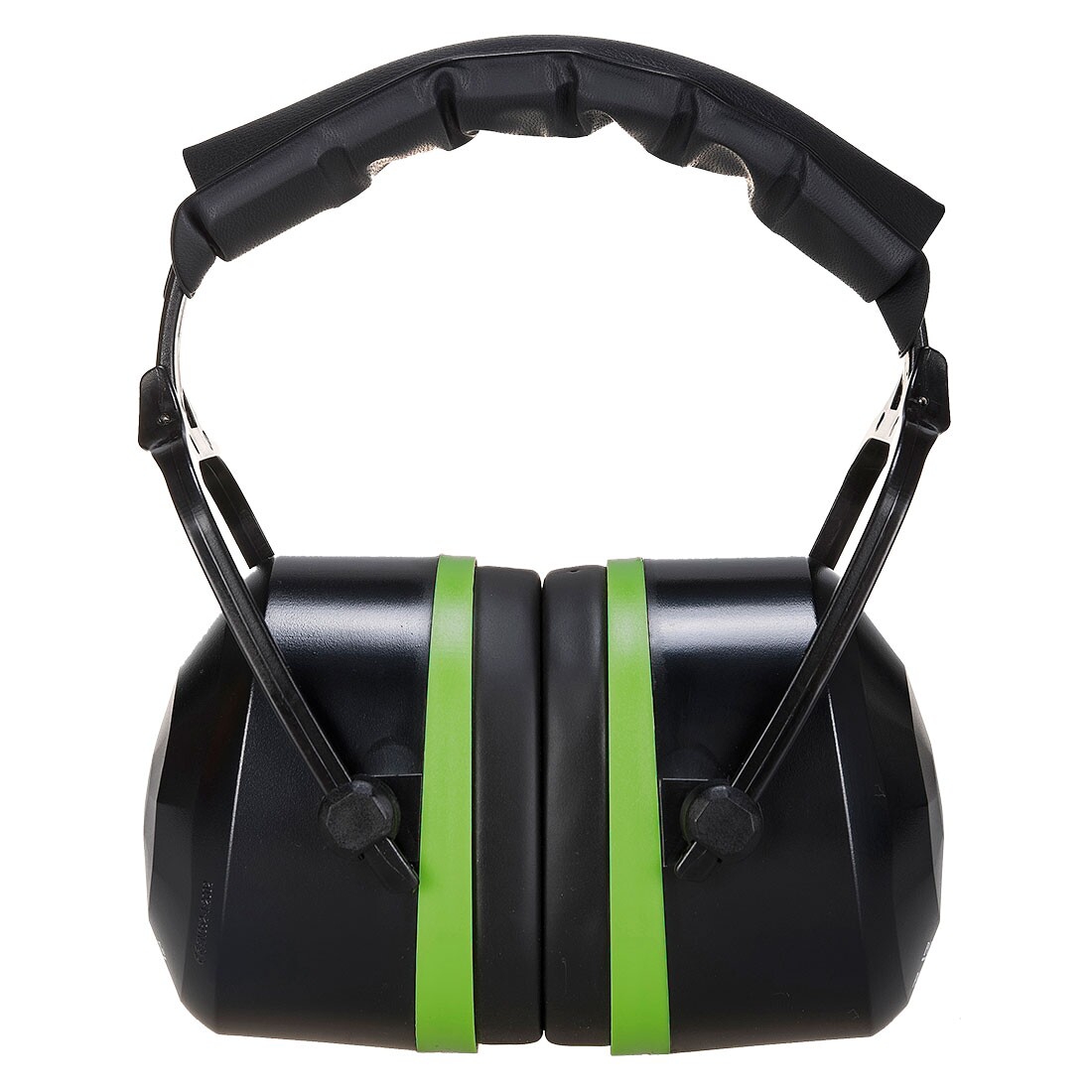 Casque antibruit noir/vert PS44 avec serre-tête SNR 33 dB Portwest