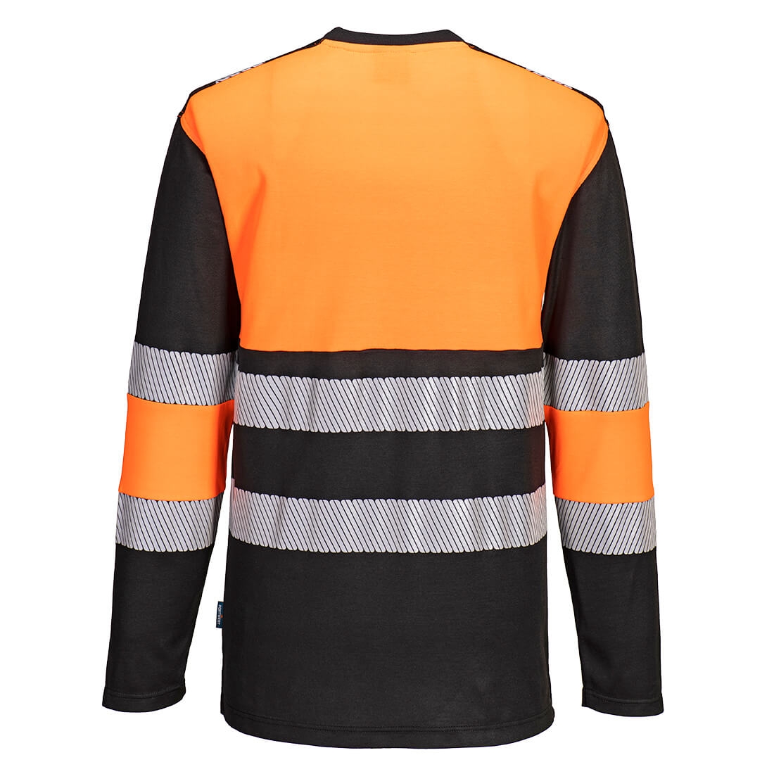 Tee-shirt HV coton polyester mixte PW312 orange / noir Portwest