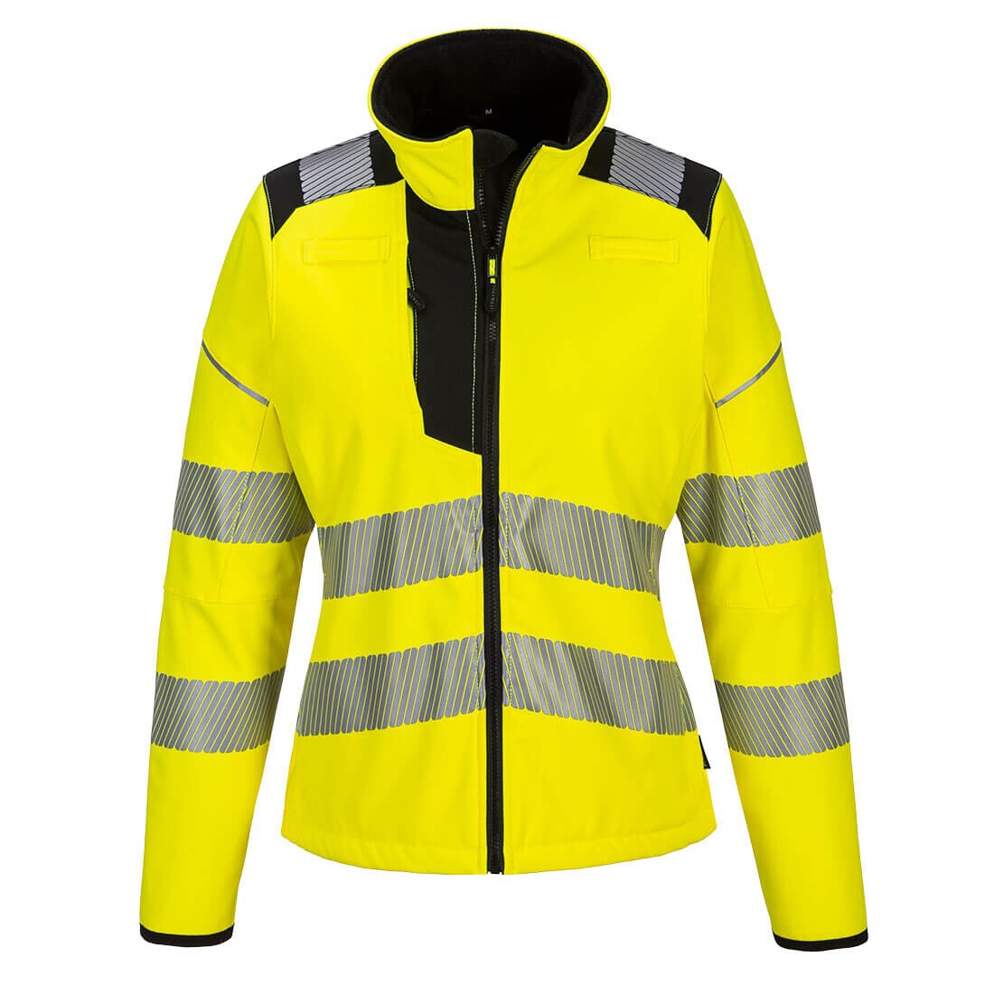 Softshell HV polyester élasthanne femme PW381 jaune / noir Portwest
