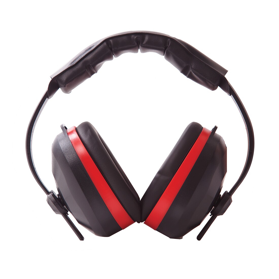 Casque antibruit noir/rouge PW43 avec serre-tête SNR 32 dB Portwest