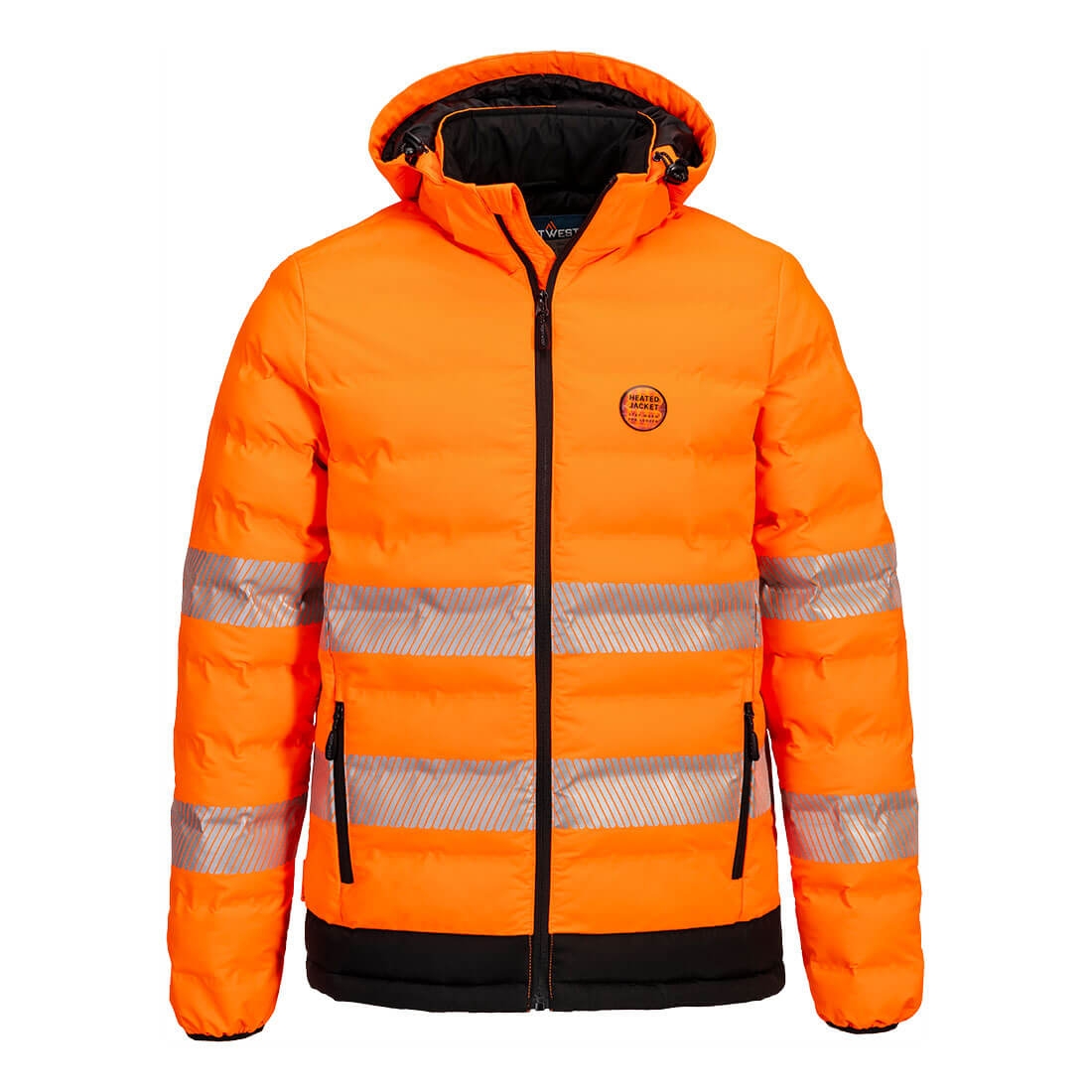Veste chauffante HV polyester mixte S548 orange Portwest